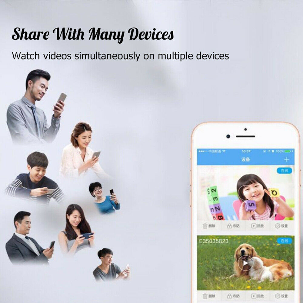 Hidden Spy Camera A9 Mini Wi-Fi Nanny camera IP security Wireless 1080P ...