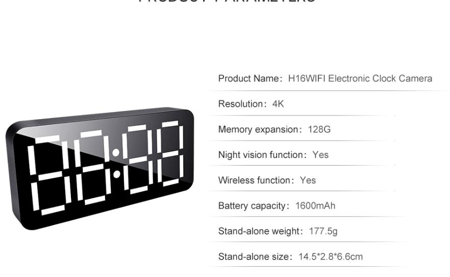 Hd wifi clock camera настройка