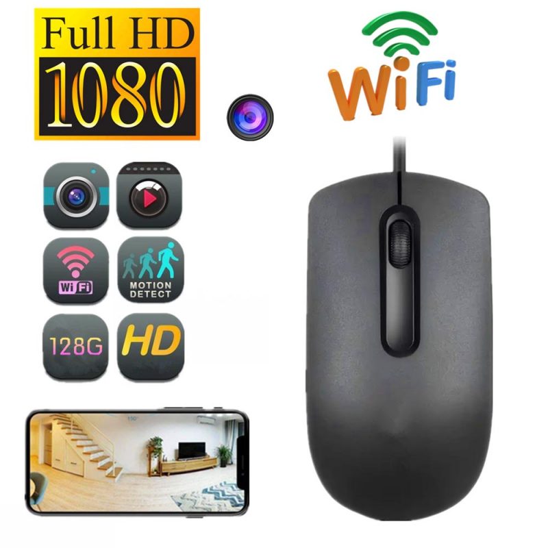 WiFi Hidden Mouse Camera Full 1080P Wireless IP Surveillance Camera